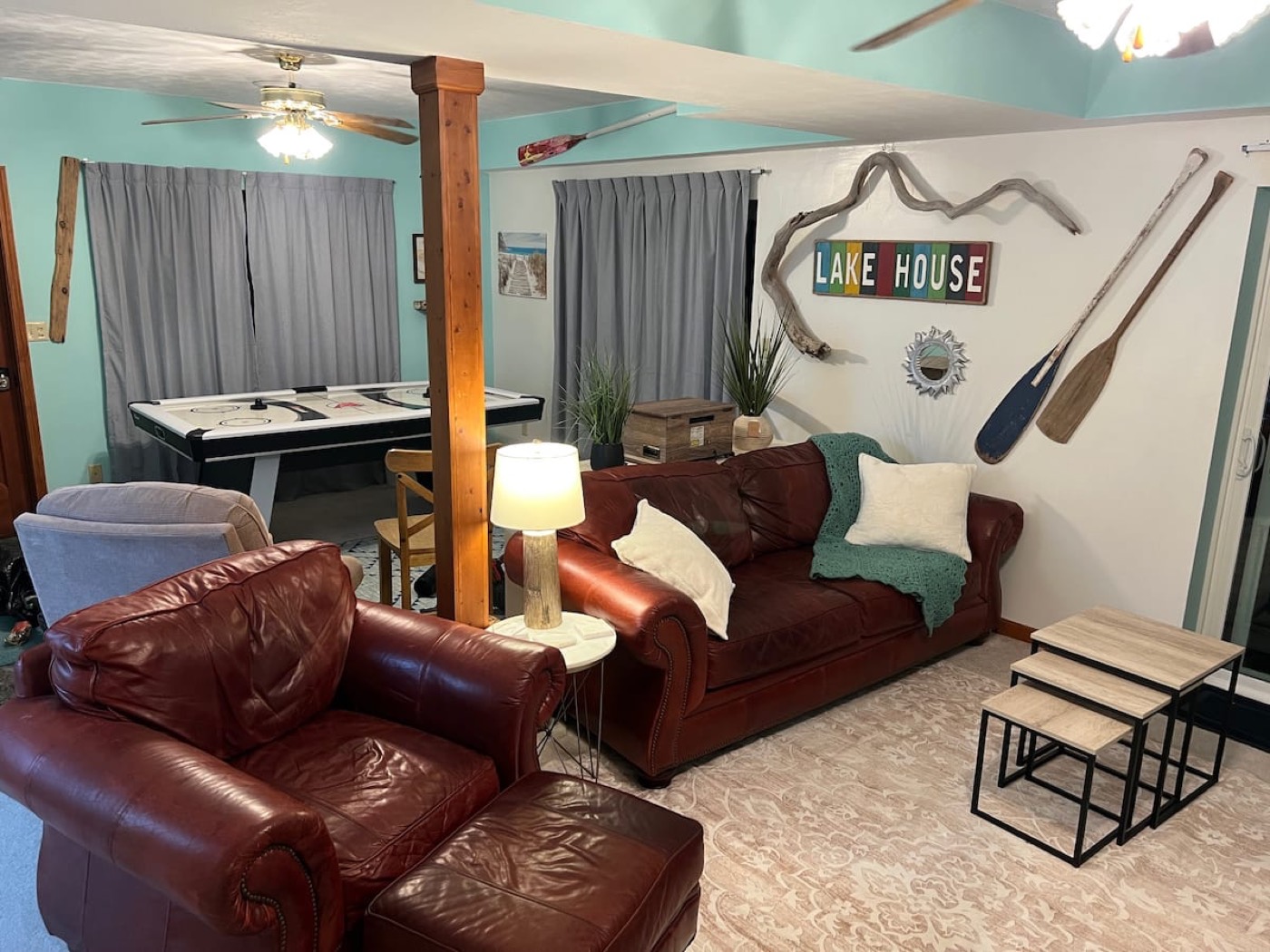 Lake-house game room